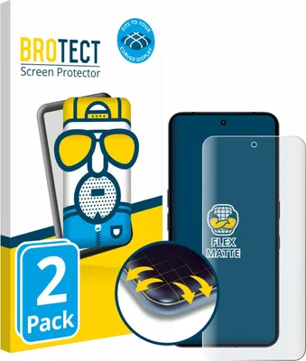 Produktbild von 2x BROTECT Fullscreen Schutzfolie für Nothing Phone (3) Displayschutz Folie Fullcover Matt Entspiegelungsfolie