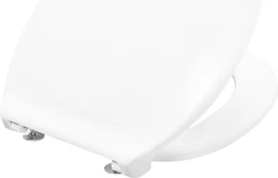 Produktbild von WC-Sitz Weiß EXCLUSIV HIGHLINE mit Easy-Close-Puffer und höhenverstellbarer Edelstahl-Befestigung