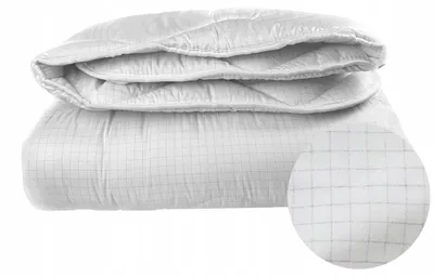 Produktbild von Bettdecke - Winter - 180x200 cm - Warm - Weiß - aus Mikrofaster und KOHLENSTOFFFASER