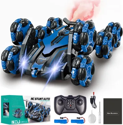 Produktbild von Ferngesteuertes Auto ab 4 5 6 8 10 Jahre, RC Auto mit Fernbedienung, RC Drift Car im Maßstab 1:16 mit Sprühnebel-LED-Leuchten, 2,4 GHz Ferngesteuert Cars Spielzeug ab 4 5 6 7 8 9 Jahre Junge Mädchen