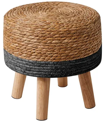 Produktbild von Hocker Stilvoll - Fußbank - Pouf - Handgefertigt - Natürliches Seegras - Rutschfest 32 × 32 × 32 cm