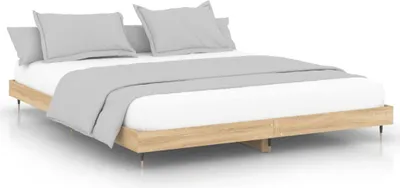 Obrázok produktu pre vidaXL Rám postele bez matraca Sonoma dub 200x200 cm materiál na báze dreva