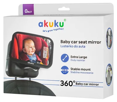 Akuku 360°-Autospiegel zur Beobachtung von Babys und Kindern im Auto