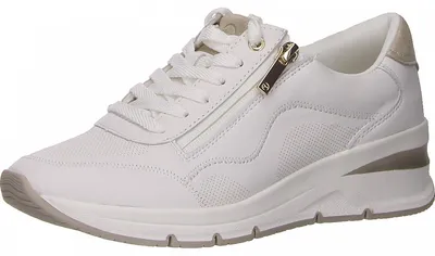 Produktbild von Tamaris Sporthalbschuhe Formsohle modisch in weiss/weiss kombi, Gr. 40