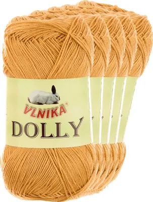 Produktbild von 5 x 100g Strickgarn Dolly Uni Häkelgarn Handstrickgarn Wolle Farbwahl