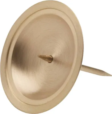 Produktbild von Kranzteller Ø7cm Messing Gold Matt Untersetzer Untertasse Kerzenhalter Tablett