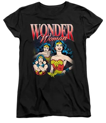 Produktbild von Wonder Woman - "Classic" T-Shirt für Damen, Anliegend TV36160 (XL) (Schwarz)