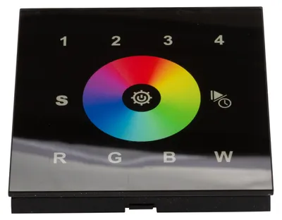 Produktbild von CONNEX DMX Wandcontroller RGBW schwarz SR-2812DMX-B