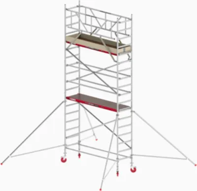 Produktbild von Altrex Fahrgerüst RS Tower 41 Alu mit Holz-Plattform 6,20m AH breit 0,75x1,85m