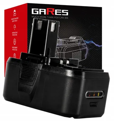 Zdjęcie produktu dla GARES Akumulator Bateria do Ryobi RRS1801 R18DDP One+ | 18 V  | Seria Wzmocniona High-Performance | Wysoka Moc