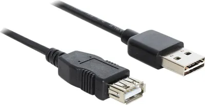 Image de Delock 83370 USB Verl. Delock A -> A St/Bu 1.00m sw Easy USB