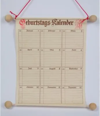 Immagine prodotto di Dimensioni del calendario di compleanno (LxA): 230x300 mm