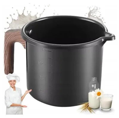Produktbild von Brunbeste Milchkännchen 1,0 l – Edelstahlkännchen mit Antihaftbeschichtung und Ausguss – Induktionsgeeignet