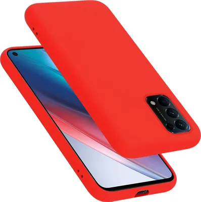 Produktbild von Cadorabo Schutzhülle für Oppo FIND X3 LITE Hülle in Rot Handyhülle Case Cover TPU Etui