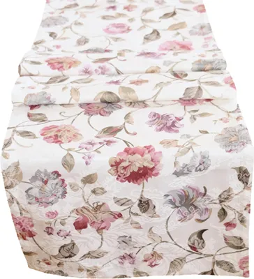 Obrázek produktu pro moderní venkovský dům ubrus stolní běžec květiny venkovské elegantní stolní prádlo typ312 stolní běžec 40x150 cm
