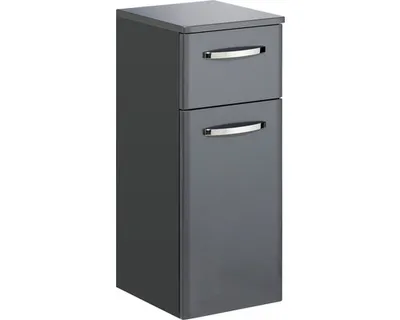 Produktbild von pelipal Unterschrank Quickset 327 BxHxT 30 x 72 x 33 cm Frontfarbe anthrazit
