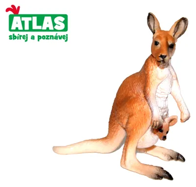 Immagine prodotto di A - Figurina Canguro Con Bambino 9 Cm