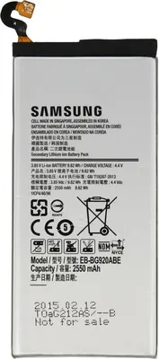 Obrázok produktu pre Samsung Galaxy S6 G920 G920f batéria EB-BG920ABE Náhradná batéria GH43-04413A