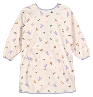 Produktbild von Lässig Lätzchen mit Ärmeln - Happy Fruits - Pastel Lilac