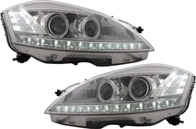 Image de Phares LED pour MERCEDES W221 Classe S 2005-2009 Facelift Look LHD.