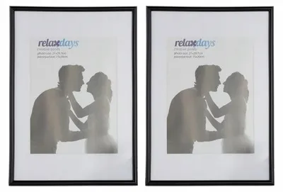 Obrázek produktu pro Černý rámeček na fotky, sada 2 ks, 30x20 cm