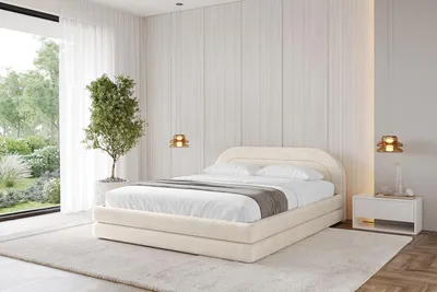 Produktbild von ALTDECOR Polsterbett mit Bettkasten - LERIS-v1 180x200 Beige- Bett mit Matratze H3/H4, Kopfteil, Boxbett, Doppelbett mit Stauraum
