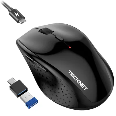 Zdjęcie produktu dla Bezprzewodowa mysz, z możliwością ładowania, cicha, 6400 DPI, ergonomiczna konstrukcja