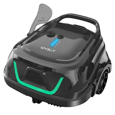 Immagine prodotto di WYBOT A1 robot per piscina con doppio sistema di filtraggio - 120 min di autonomia 2140 GPH di potenza di aspirazione 2,5h di carica rapida IP68 per pavimenti di piscine uniformi