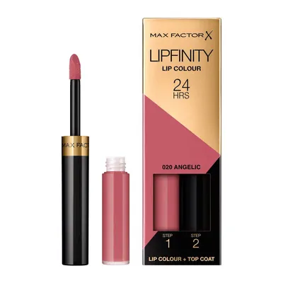 Obrázek produktu pro Max Factor Lipfinity Lip Colour, Růžová, Angelic, 1 barva/barev, Zbarvení, Hydratující, Lesklý, Tekutina