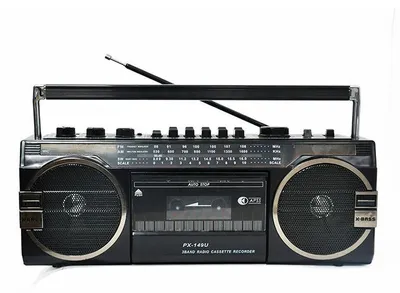 Produktbild von Amazon Classic Retro MP3-Player Kassettenrekorder Stereo-Tonbandgerät schwarz