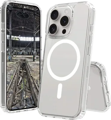 Produktbild von JT BERLIN Pankow Clear MagSafe, Cover, Apple, iPhone 16 Pro, 16 cm (6.3"), Transparent