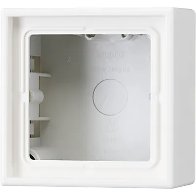 Produktbild von Jung LS 581 A WW Aufputz-Kappe 1-fach LS990/LS-Design alpinweiß