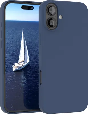 Produktbild von EAZY CASE Silikonhülle für Apple iPhone 16 Plus Silikon Backcover Schutz in Blau