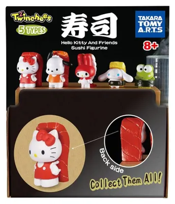 Image de Sanrio Twinchees Minifiguren Hello Kitty & Friends Sushi Kawai 5 cm Display (24)