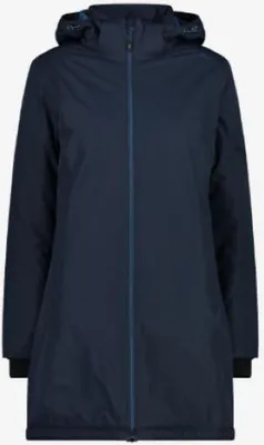 Produktbild von CMP WOMAN COAT ZIP HOOD Damen Ripstop-Mantel, Größe:46, Farbe:Black Blue