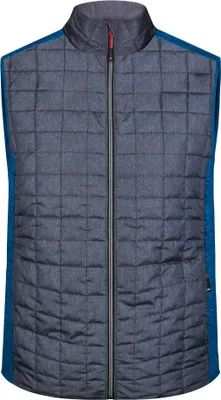 Produktbild von Weste im stylischen Materialmix royal-melange/anthracite-melange, Gr. XL