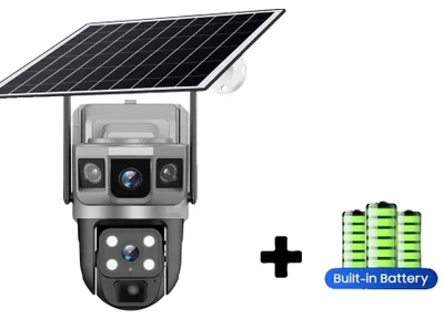 Image de Caméra de sécurité IP, vision nocturne, détection intelligente, caméra 4G sans carte SIM