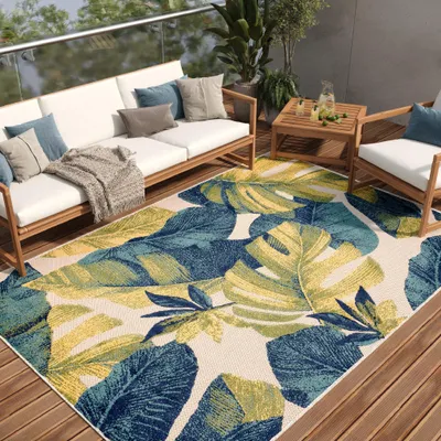Produktbild von Tapiso Teppich PATIO Outdoor – Balkon und Terrassen Teppich, wetterfest & pflegeleicht 200 x 300 cm