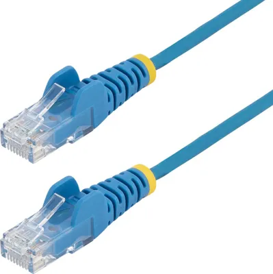 Immagine prodotto di StarTech.com N6PAT25CMBLS, 0,25 m, Cat6, U/UTP (UTP), RJ-45, RJ-45, blu