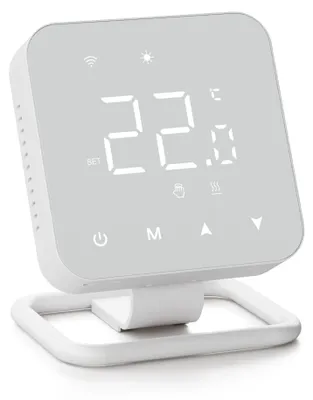 Smart Thermostat für Fußbodenheizung, WiFi, Alexa/Google, weiß