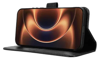 Produktbild von Handy Hülle Fliphülle für Xiaomi 17 Ultra Kunstleder mit Kartenfächern Schwarz