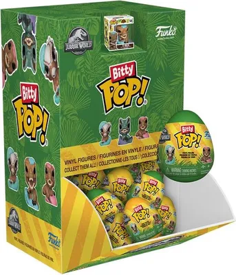 Produktbild von Jurassic Park POP! Vinyl Figuren Easter Egg PDQ Display (24) 2,5 cm