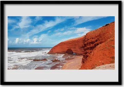 Produktbild von Bild 70x50 MDF-Rahmen Wandkunst Meer Landschaft