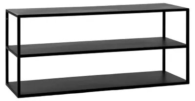 Produktbild von Pomax Eszential Beistelltisch, Schwarz, L 90 x B 30 x H 40 cm