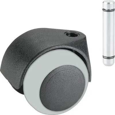 Produktbild von Tarrox Transport-Geräte-Doppelrolle, bis 30 kg, 40 x 54 mm mit 8 mm Stift