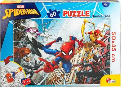 Produktbild von K3yriders Marvel Spider-man Puzzle Doppelseitig 60 Stcke Mehrfarbig 4 Years Mehrfarbig 4 Years