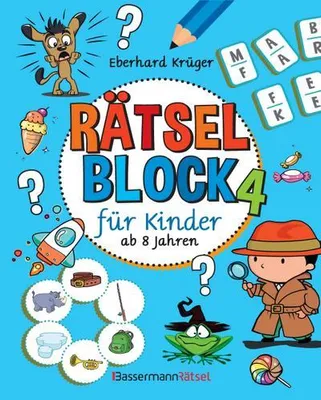 Immagine prodotto di Krüger, E: Rätselblock 4 für Kinder ab 8 Jahren