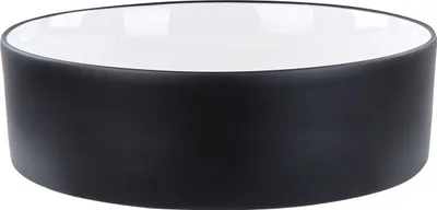 Obrázok produktu pre BELIANI Kúpeľňové umývadlo na dosku čierne keramické lesklé 40 cm okrúhle moderný štýl kúpeľňa