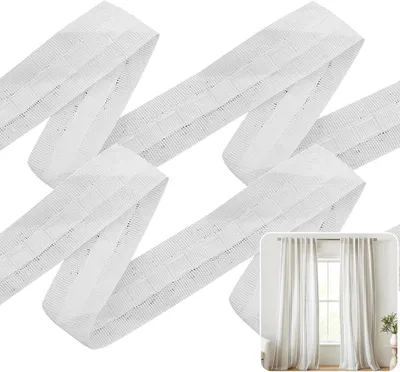 Obrázok produktu pre Riasiaca páska na záclony 30 m x 2,5 cm, polyester, pre záclony