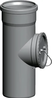 Produktbild von Wolf Revisionsrohr 2651671 DN 110, 290 mm, bis 120 °C, für Schachteinbau, PP